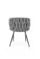 Krzesło K516 szare z plecionym oparciem I sklep meblowy MIRAT.
