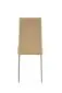 Krzesło K70 jasny brąz tapicerowane na stalowej podstawie | MIRAT.
