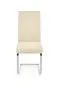 Krzesło K85 kremowe tapicerowane w nowoczesnym stylu | MIRAT.