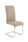 Krzesło K85 cappuccino tapicerowane na płozie | MIRAT.