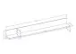 Półka wisząca CROSS 180cm biała na ścianę I sklep meblowy MIRAT. kolekcja HV-CROSS