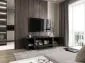Szafka RTV GRANT 180cm czarny mat do salonu I sklep meblowy MIRAT. styl GLAMOUR, LOFT
