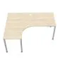 Biurko narożne EASY SPACE I-LEG LS 160x140cm akacjowe I sklep meblowy MIRAT.