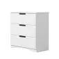 Komoda CLASSIC biała trzyszufladowa do pokoju dziecięcego | MIRAT. kolekcja CLASSIC