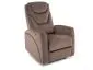 Fotel relaksacyjny Kronos Velvet cappuccino z portem USB | MIRAT