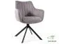 Szare krzesło obrotowe z podłokietnikami AZALIA BREGO | MIRAT styl LOFT