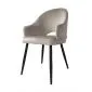 Krzesło JENISEJ VELVET szarobeżowe do jadalni I sklep meblowy MIRAT. styl GLAMOUR