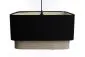 Lampa wisząca KWADRO DUO 006 51x47cm czarna/beżowa do sypialni I sklep meblowy MIRAT.
