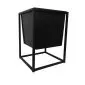 Kwietnik LAURA 25x25x35cm czarny stojący I sklep meblowy MIRAT. styl LOFT