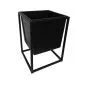 Kwietnik LAURA 25x25x35cm czarny stojący I sklep meblowy MIRAT. styl LOFT