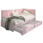 Łóżko młodzieżowe AURA 2 90x200 różowe z szufladą dla dziewczynki I sklep meblowy MIRAT.