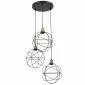 Lampa wisząca OLINTO II czarna z trzema kloszami I sklep meblowy MIRAT.