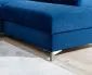 Narożnik z funkcją spania LAURENCE VELVET granatowy prawy welurowy | MIRAT. w stylu GLAMOUR kolekcja
