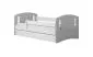 Łóżko dziecięce CLASSIC 2 MIX 140x80 szare z materacem | MIRAT. kolekcja CLASSIC