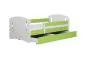 Łóżko dziecięce CLASSIC 2 180x80 zielone z szufladą i materacem | MIRAT.  kolekcja CLASSIC
