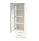 Witryna do salonu LIMA W-1 biała I sklep meblowy z szufladami MIRAT. styl SKANDYNAWSKI kolekcja LIMA