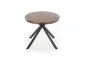 Stół LOCARNO 170x90 orzech/czarny owalny firmy Halmar | MIRAT. styl LOFT