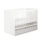 Łóżeczko dziecięce DALIA 120x60 białe z wyjmowanymi szczebelkami I sklep meblowy MIRAT.