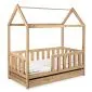 Łóżko dziecięce LIV 80x160 dąb domek I sklep meblowy MIRAT. styl SKANDYNAWSKI