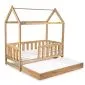 Łóżko dziecięce LIV 80x160 dąb domek I sklep meblowy MIRAT. styl SKANDYNAWSKI