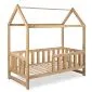 Łóżko dziecięce LIV 80x160 dąb domek I sklep meblowy MIRAT. styl SKANDYNAWSKI