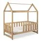 Łóżko dziecięce LIV 80x160 dąb domek I sklep meblowy MIRAT. styl SKANDYNAWSKI