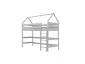 Łóżko domek na antresoli TOBI 2 180x90 białe lakierowane I sklep meblowy MIRAT. styl SKANDYNAWSKI kolekcja TOBI