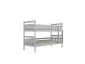 Łóżko piętrowe BARTEK 200x90 białe drewniane trzyosobowe z szufladami | MIRAT. styl SKANDYNAWSKI kolekcja BARTEK