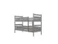 Łóżko piętrowe BARTEK 180x80 szare drewniane z szufladami | MIRAT. kolekcja BARTEK