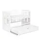 Łóżeczko dziecięce PAULA 120x60 białe bezpieczne niemowlęce I sklep meblowy MIRAT. styl SKANDYNAWSKI