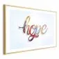 Plakat Hope 90x60 cm z ramą złotą z marginesem | MIRAT.
