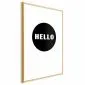 Plakat Na dzień dobry 29,7x42 cm z ramą złotą z marginesem | MIRAT.