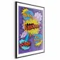 Plakat Kaboom 29,7x42 cm z ramą czarną z marginesem | MIRAT.