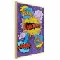 Plakat Kaboom 40x60 cm z ramą złotą bez marginesu | MIRAT.