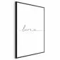 Plakat Miłość wszędzie 29,7x42 cm z ramą czarną z marginesem | MIRAT.