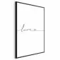 Plakat Miłość wszędzie 60x90 cm z ramą czarną bez marginesu | MIRAT.