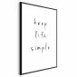 Plakat Simple 40x60 cm z ramą czarną bez marginesu | MIRAT.