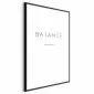 Plakat Balance 40x60 cm z ramą czarną bez marginesu | MIRAT.
