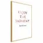 Plakat Enjoy the Moment 29,7x42 cm z ramą złotą z marginesem | MIRAT.