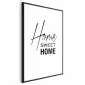 Plakat Home 60x90 cm z ramą czarną z marginesem | MIRAT.
