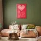 Plakat Kochajmy się 40x60 cm z ramą złotą bez marginesu | MIRAT.