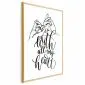 Plakat All My Heart 21x30 cm z ramą złotą bez marginesu | MIRAT.
