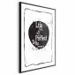 Plakat Life 21x30 cm z ramą czarną bez marginesu | MIRAT.