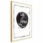 Plakat Life 21x30 cm z ramą złotą bez marginesu | MIRAT.