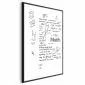 Plakat Matematyka 40x60 cm z ramą czarną z marginesem | MIRAT.