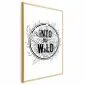 Plakat Into the wild 40x60 cm z ramą złotą bez marginesu | MIRAT.
