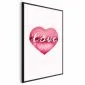 Plakat Miłosne usta 29,7x42 cm z ramą czarną bez marginesu | MIRAT.