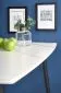 Stół MARCO 120x70 biały marmur/czarny do jadalni | MIRAT. styl GLAMOUR, LOFT
