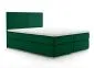 Łóżko kontynentalne DENNERY 160 zielone velvet z materacem do sypialni | MIRAT. styl GLAMOUR