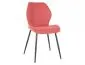 Krzesło tapicerowane MIKE NEA czerwone na metalowych nogach I sklep meblowy MIRAT. styl LOFT